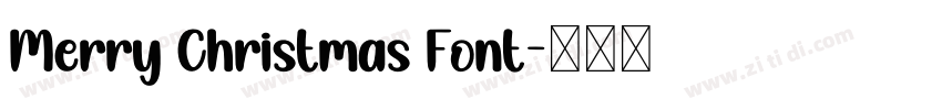 Merry Christmas Font字体转换